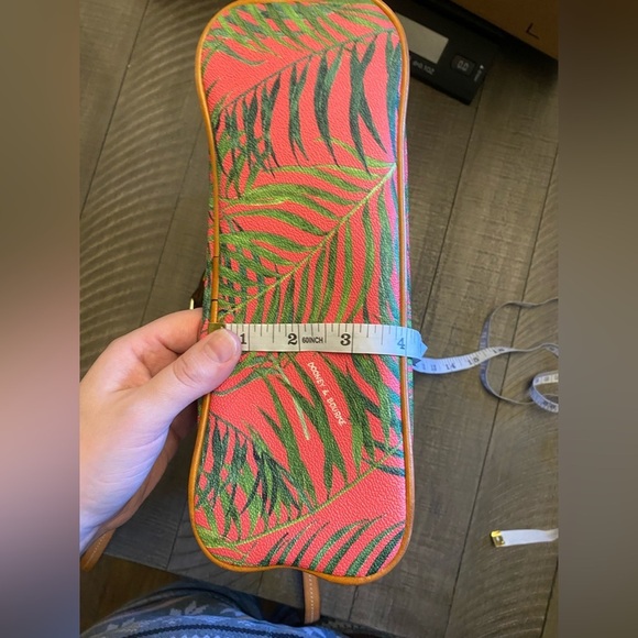 Dooney & Bourke pink with palm leaves crossbody/shoulder bag - Picture 15 of 15